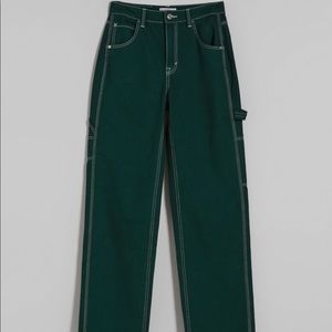 BERSHKA - twill contrasting carpenter pants